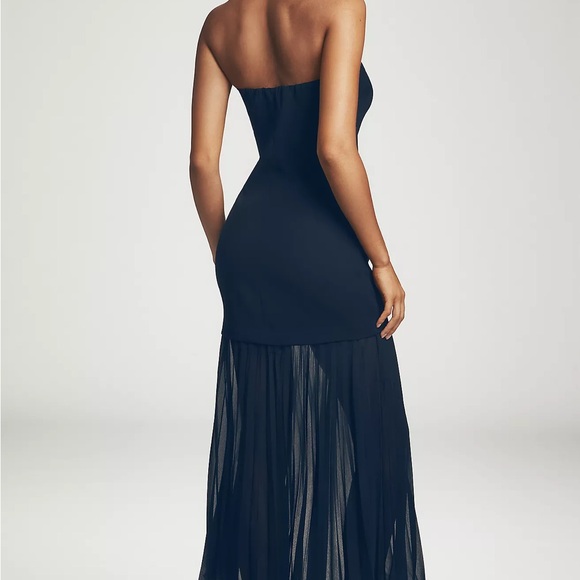 BY ANTHROPOLOGIE STRAPLESS TWOFER PLEATED MIDI DRESS (NWT) - Picture 4 of 8